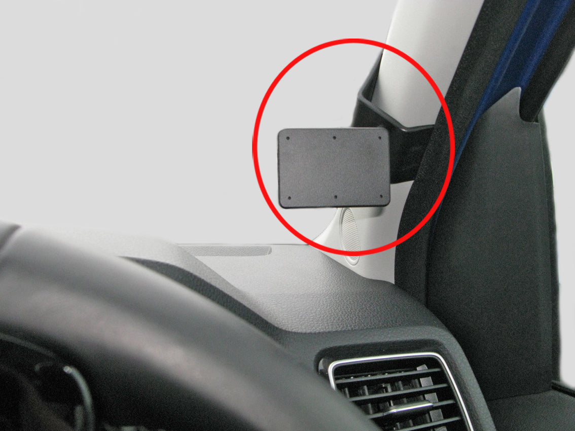 Brodit ProClip 605298 voor Volkswagen Amarok 2017-2023 - productfoto zwarte ABS montagebasis