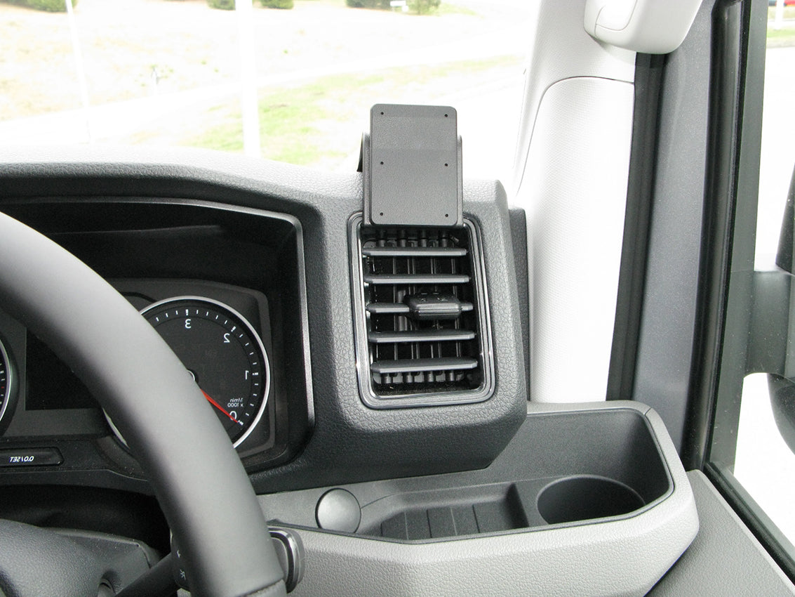 Brodit ProClip 605304 voor MAN TGE 2019-2024 en Volkswagen Crafter 2017-2024 - productfoto zwarte ABS montagebasis