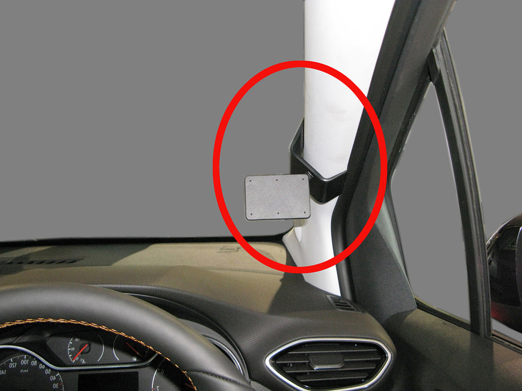 Brodit ProClip 605330 voor Vauxhall Crossland X 2018-2022 - productfoto zwarte ABS montagebasis