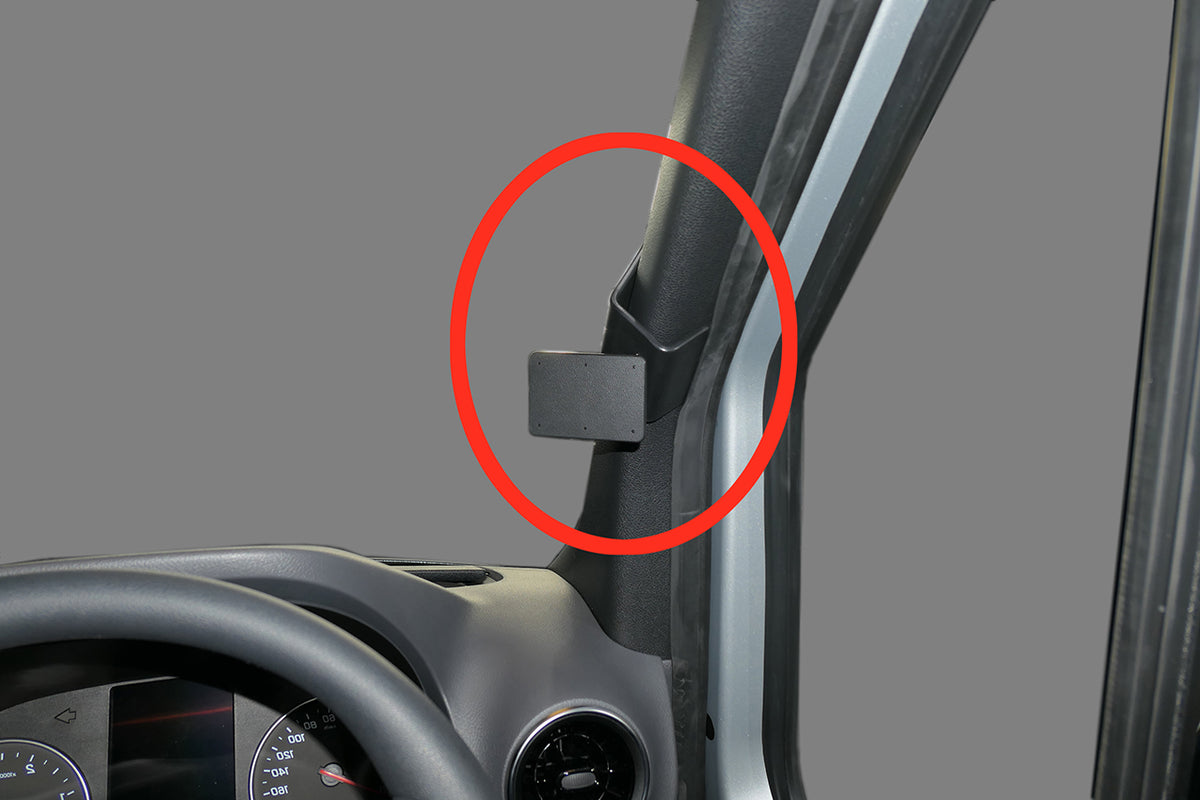 Brodit ProClip 605490 voor Mercedes Benz Sprinter 2019-2026 - productfoto zwarte ABS montagebasis