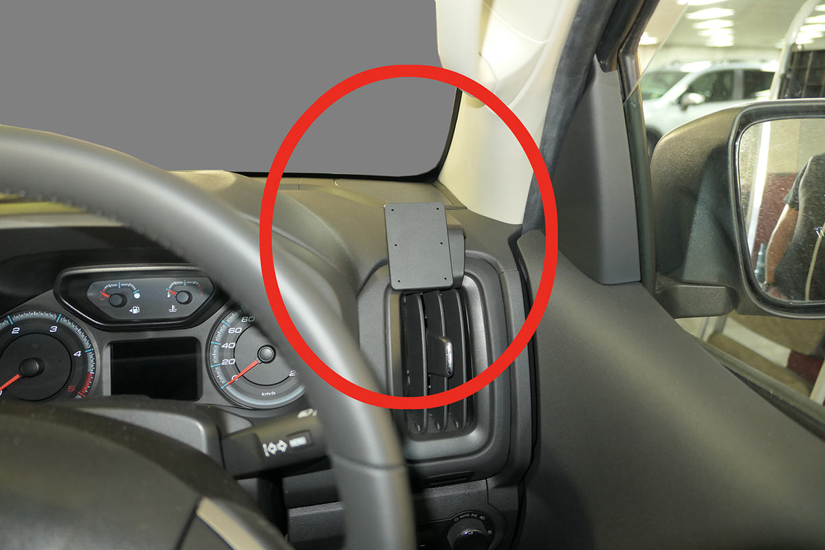 Brodit ProClip 605522 voor Holden Trail Blazer 2019-2020 en Holden Colorado 2017-2020 - productfoto zwarte ABS montagebasis