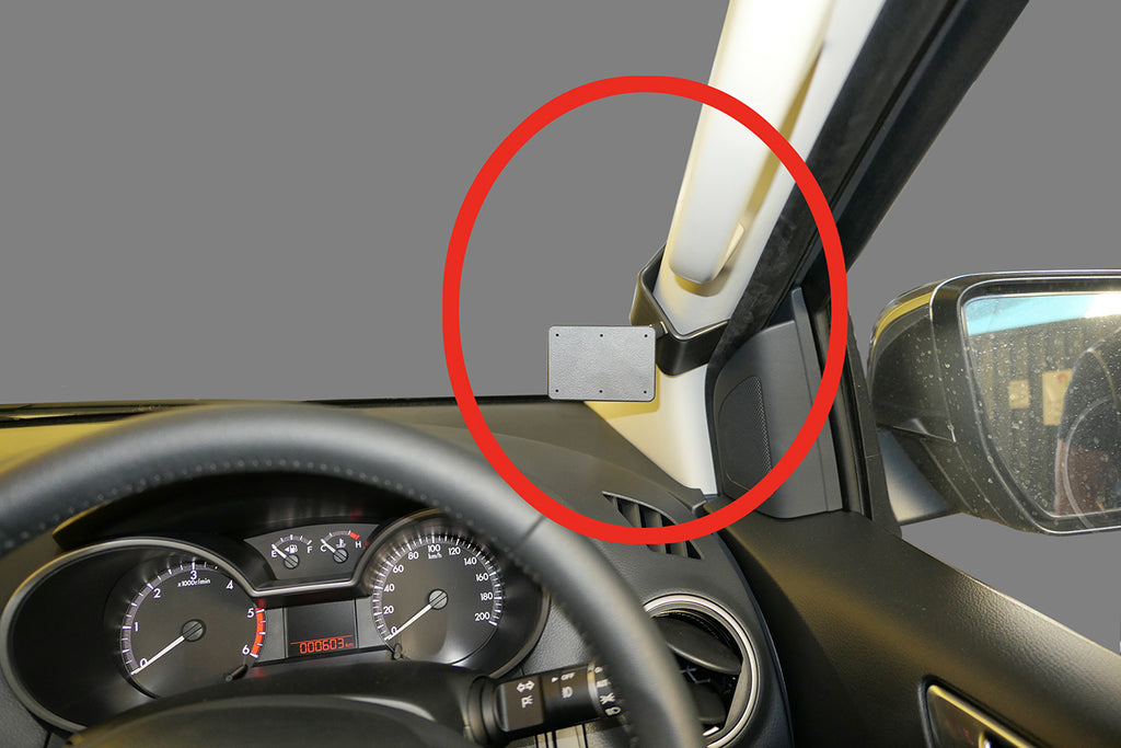 Brodit ProClip 605527 voor Mazda BT 50 2015-2020 - productfoto zwarte ABS montagebasis