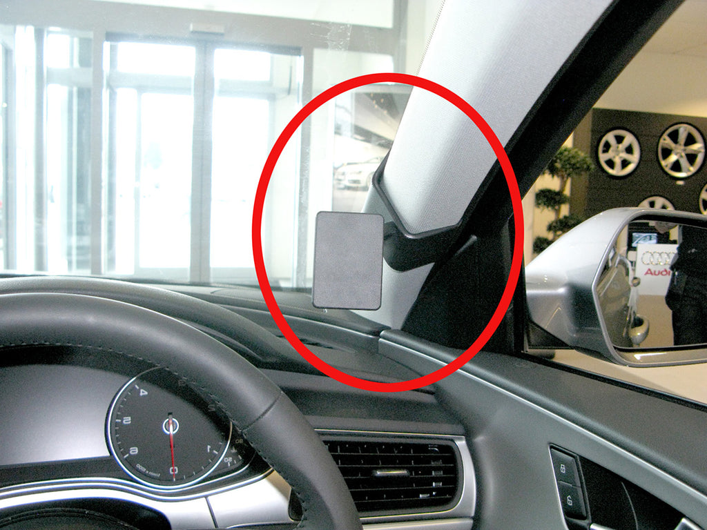 Brodit ProClip 605636 voor Audi S6 2016-2018 en Audi A6 2016-2018 - productfoto zwarte ABS montagebasis