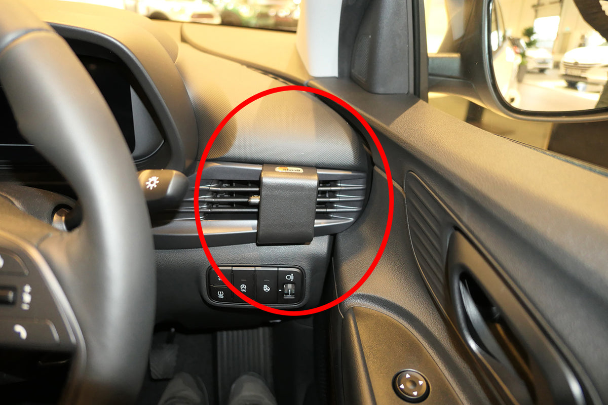 Brodit ProClip 605660 voor Hyundai i20 2021-2026 en Hyundai Bayon 2021-2026 - productfoto zwarte ABS montagebasis