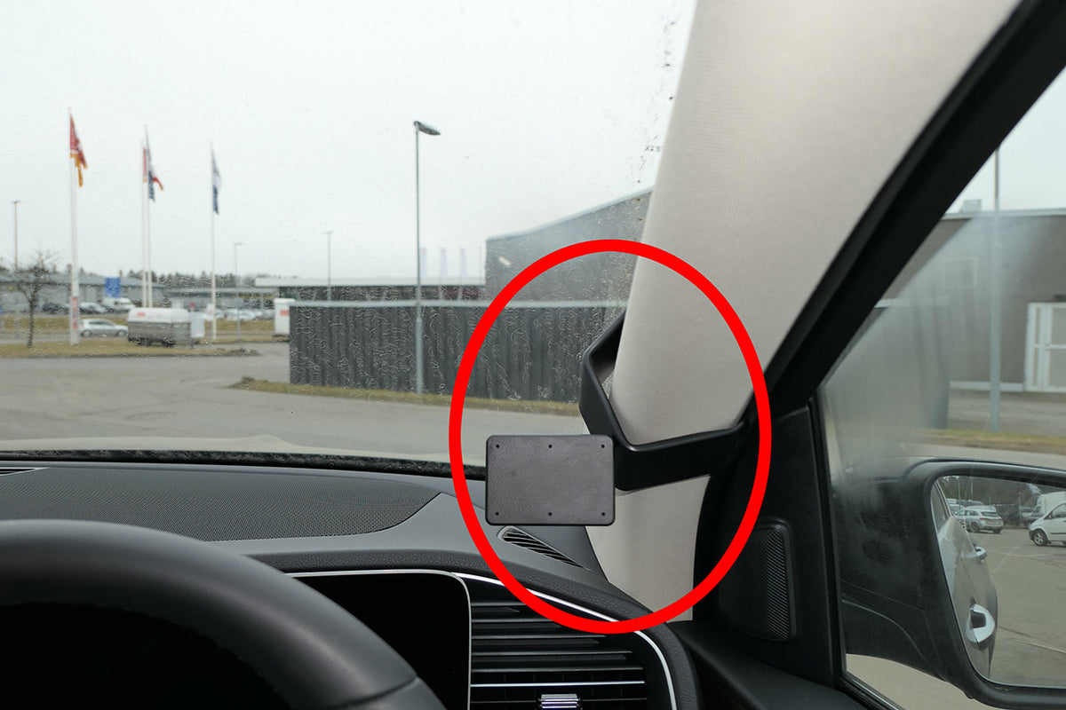 Brodit ProClip 605667 voor Mercedes Benz GLS-Class 2020-2026 en Mercedes Benz GLE-Class 2020-2026 - productfoto zwarte ABS montagebasis