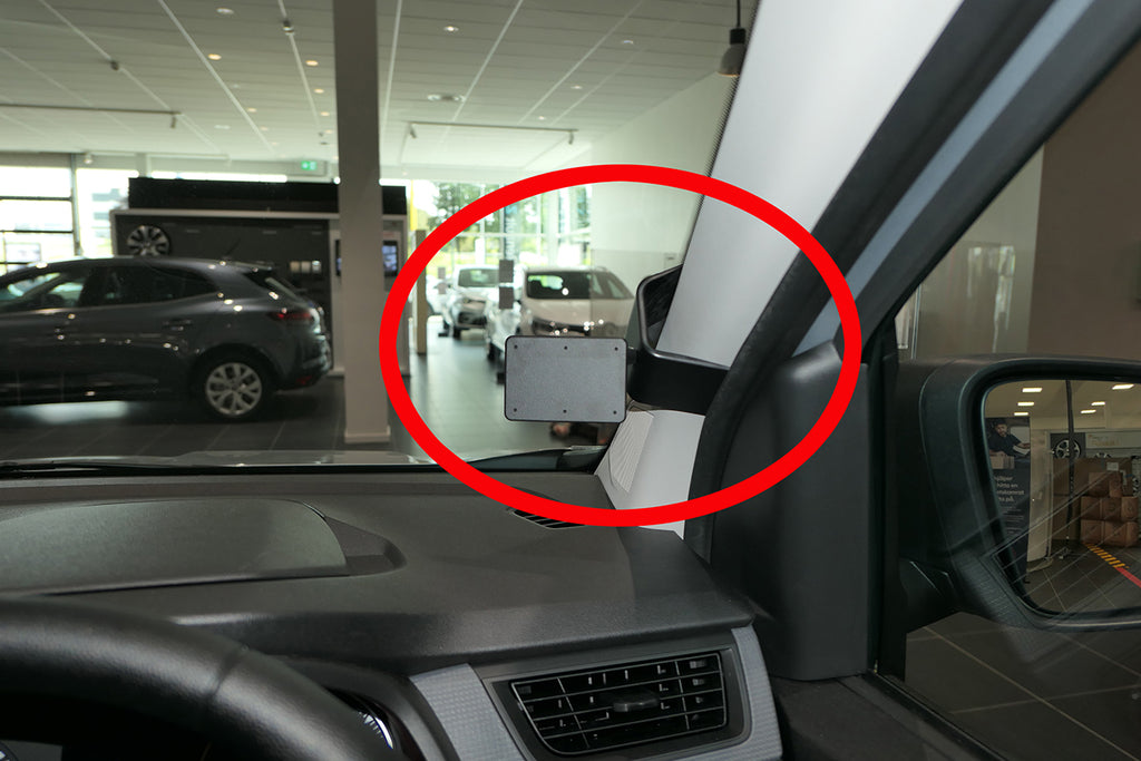 Brodit ProClip 605698 voor Renault Express 2022-2026 - productfoto zwarte ABS montagebasis