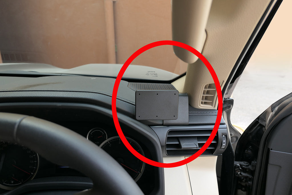 Brodit ProClip 605705 voor Toyota LandCruiser 300 2021-2026 - productfoto zwarte ABS montagebasis