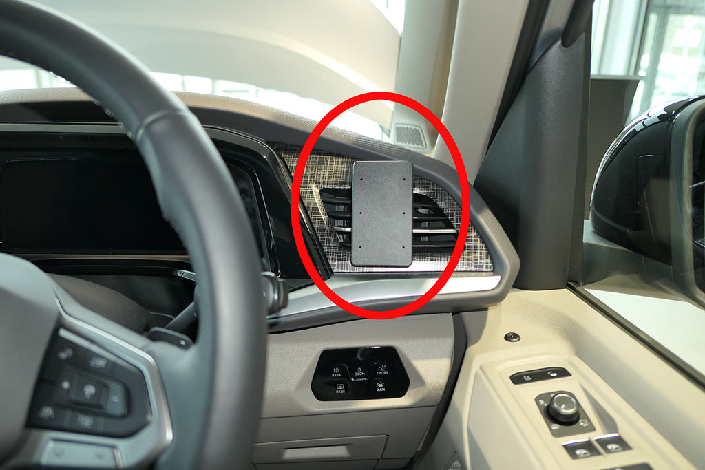 Brodit ProClip 605737 voor Volkswagen Multivan T7 2022-2026 - productfoto zwarte ABS montagebasis