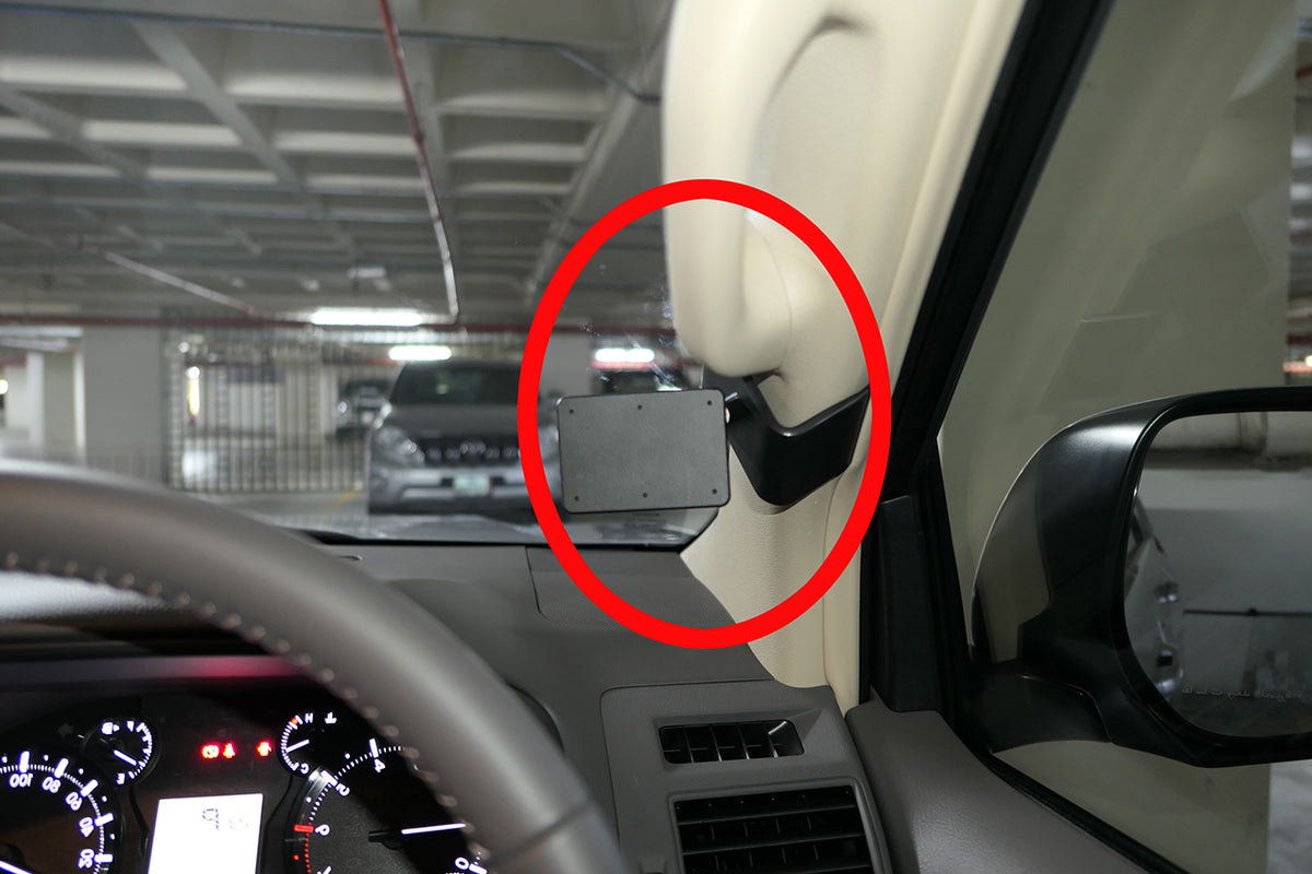 Brodit ProClip 605789 voor Toyota LandCruiser Prado 2022-2023 en Toyota LandCruiser 150 2022-2023 - productfoto zwarte ABS montagebasis