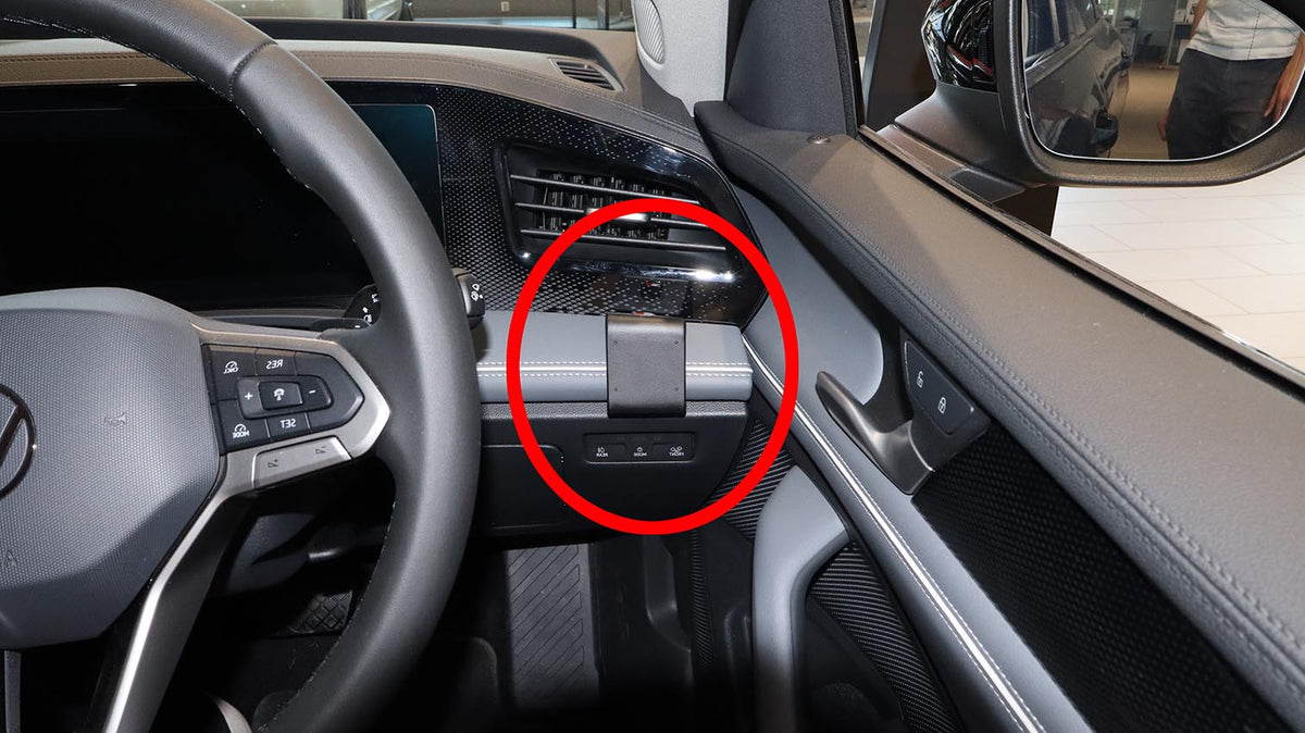 Brodit ProClip 606038 voor Volkswagen Passat 2024-2026 - productfoto zwarte ABS montagebasis