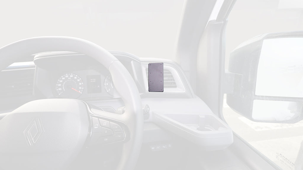Brodit ProClip 606180 voor Nissan Interstar 2025-2026 en Renault Master 2025-2026 - productfoto zwarte ABS montagebasis