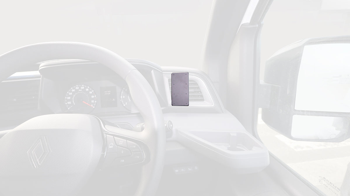 Brodit ProClip 606180 voor Nissan Interstar 2025-2026 en Renault Master 2025-2026 - productfoto zwarte ABS montagebasis