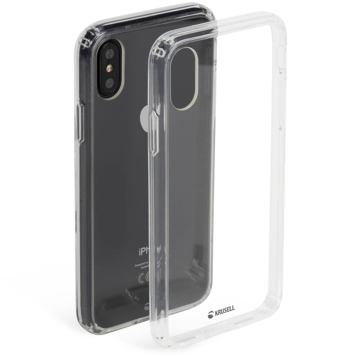 Krusell Kivik Cover Apple iPhone X/ Xs - Transparent voor Apple iPhone X (2017)