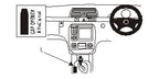 Brodit ProClip 632707 voor Mercedes Benz S-Class 2000-2002 - productfoto zwarte ABS montagebasis