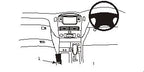 Brodit ProClip 632889 voor Lexus LS Series 2001-2006 - productfoto zwarte ABS montagebasis