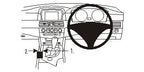Brodit ProClip 633379 voor BMW 5-series M5 E60, E61 2004-2010 - productfoto zwarte ABS montagebasis
