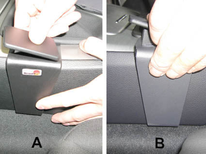 Brodit ProClip 633597 voor BMW 3-series E90, E91, E92, E93 2005-2012 - ProClip geplaatst in het voertuig