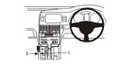 Brodit ProClip 633814 voor Audi Q7 2006-2015 - productfoto zwarte ABS montagebasis