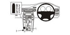 Brodit ProClip 633871 voor Volvo XC70 2008-2010, Volvo V70 II 2008-2010 en Volvo S80 2007-2010 - productfoto zwarte ABS montagebasis