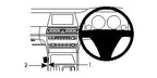 Brodit ProClip 634299 voor BMW 7-series F01, F02 2009-2015 - productfoto zwarte ABS montagebasis