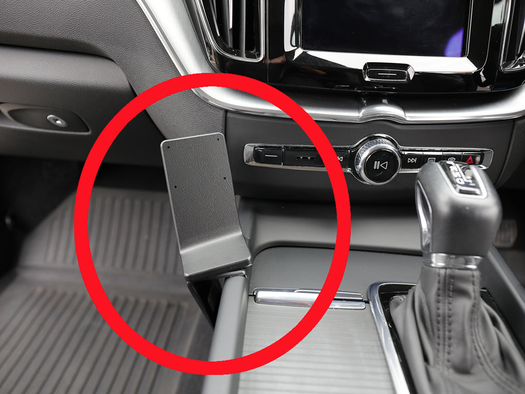 Brodit ProClip 635343 voor Volvo XC60 2018-2024, Volvo V60 2019-2025 en Volvo S60 2019-2025 - productfoto zwarte ABS montagebasis