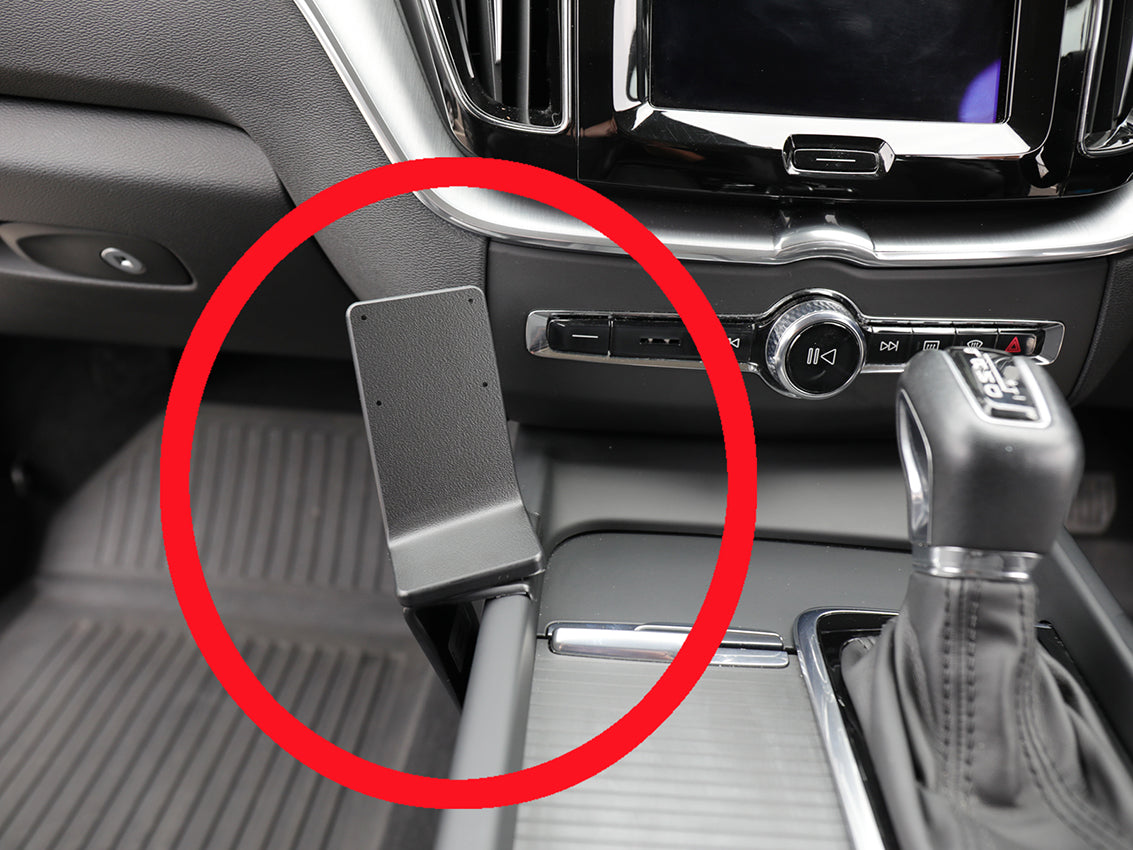 Brodit ProClip 635343 voor Volvo XC60 2018-2024, Volvo V60 2019-2025 en Volvo S60 2019-2025 - productfoto zwarte ABS montagebasis