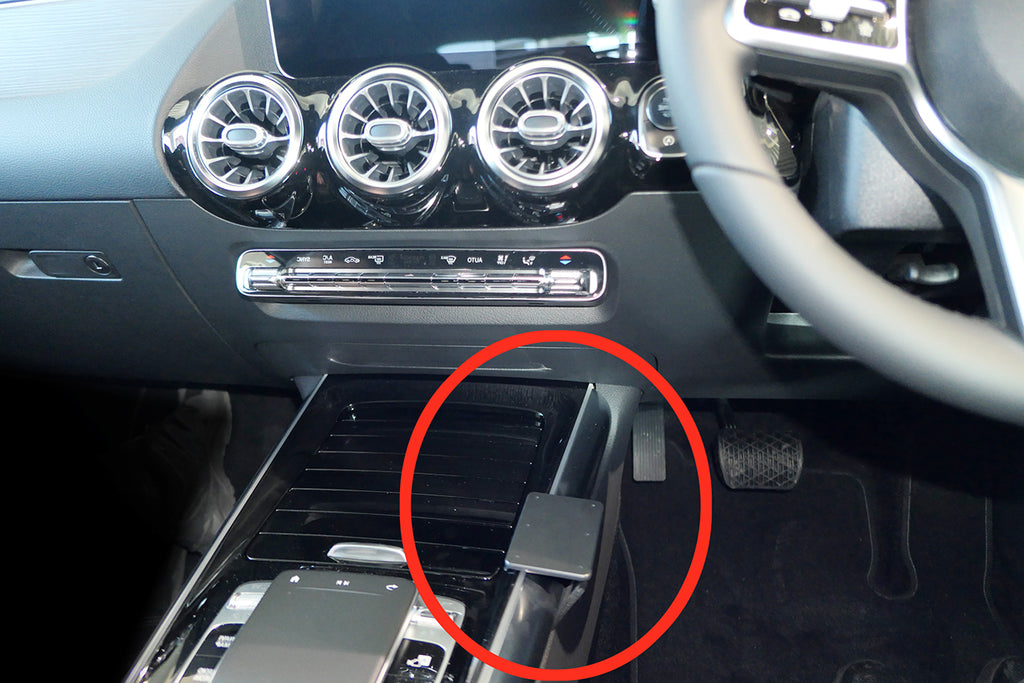 Brodit ProClip 635496 voor Mercedes Benz B-Class 2019-2026 - productfoto zwarte ABS montagebasis
