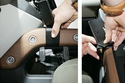 Brodit ProClip 635780 voor Land Rover Defender 2020-2026 - detail van dashboardmontage