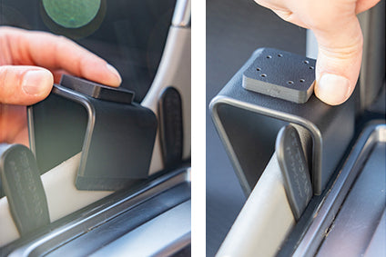 Brodit ProClip 636095 voor Subaru Impreza 2017-2023, Subaru Forester 2018-2024 en Subaru Crosstrek 2019-2023 - montagepositie op dashboard