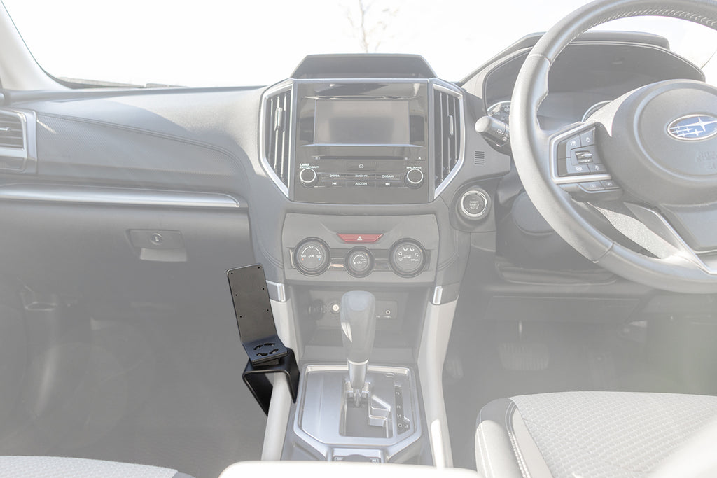 Brodit ProClip 636095 voor Subaru Impreza 2017-2023, Subaru Forester 2018-2024 en Subaru Crosstrek 2019-2023 - productfoto zwarte ABS montagebasis