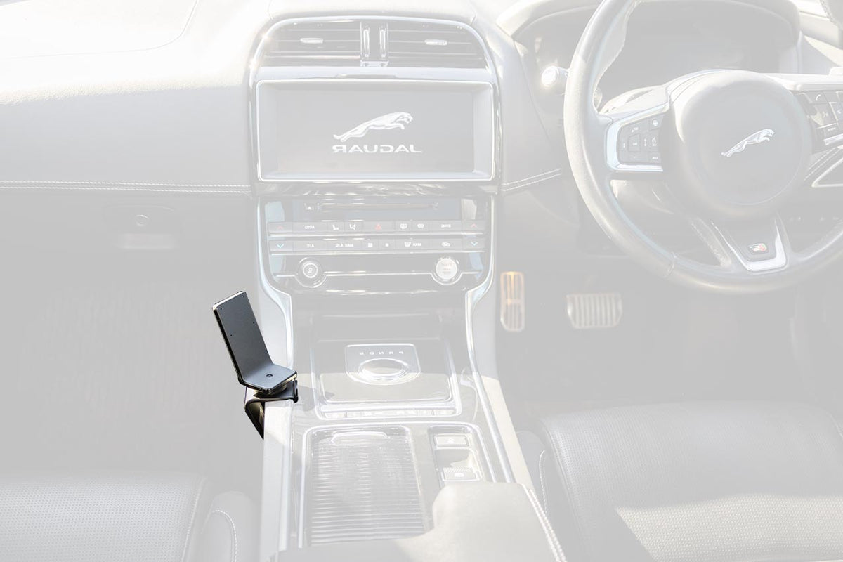 Brodit ProClip 636140 voor Jaguar XE 2019-2020 - productfoto zwarte ABS montagebasis