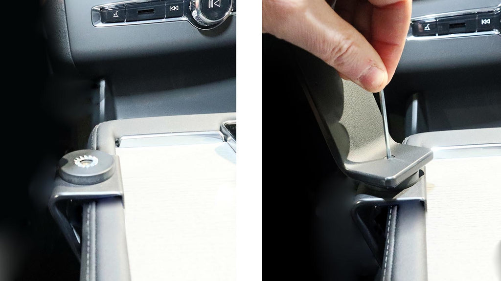 Brodit ProClip 636174 voor Volvo XC90 2025-2026 en Volvo XC60 2025-2026 - detail van dashboardmontage