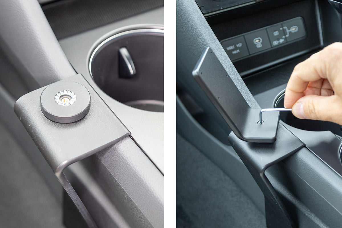 Brodit ProClip 636184 voor Hyundai Sonata SE 2024-2026 - detail van dashboardmontage