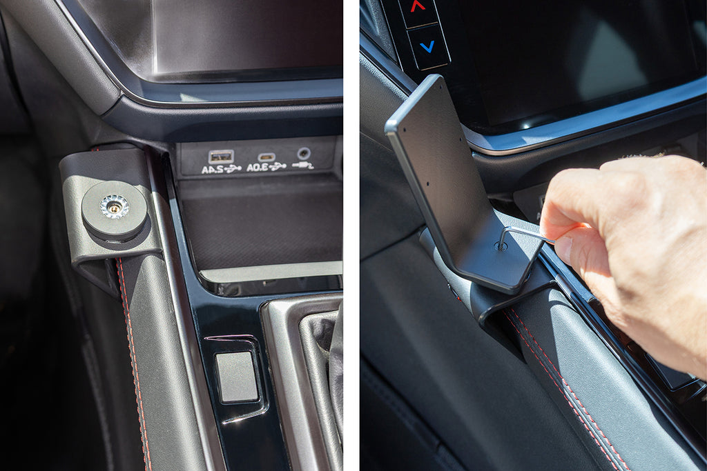 Brodit ProClip 636195 voor Subaru WRX 2022-2026 - detail van dashboardmontage