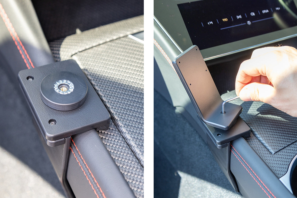 Brodit ProClip 636198 voor Maserati Grecale 2023-2026, Maserati GranTurismo 2023-2026 en Maserati GranCabrio 2023-2026 - detail van dashboardmontage