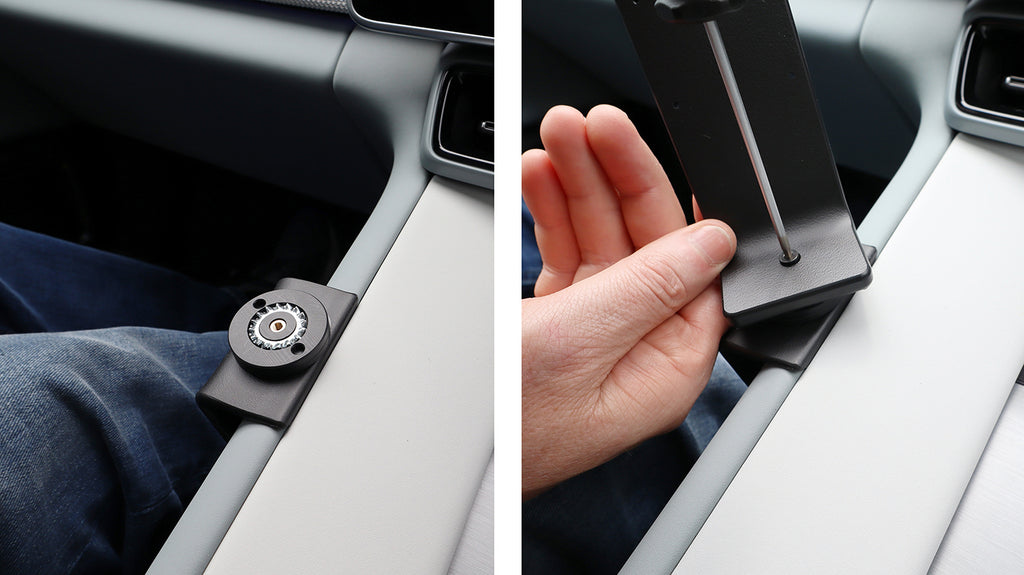 Brodit ProClip 636218 voor Polestar 4 2024-2026 - detail van dashboardmontage