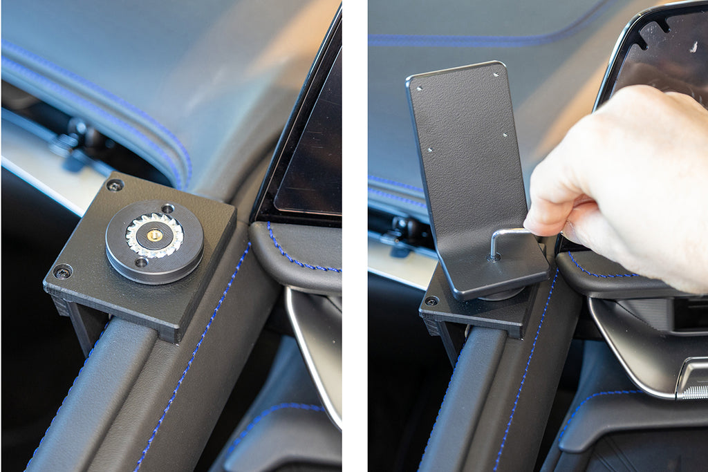 Brodit ProClip 636262 voor Chevrolet Corvette 2025-2026 - detail van dashboardmontage