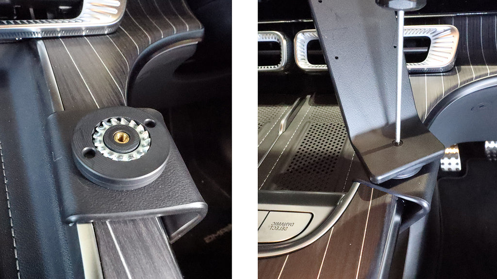 Brodit ProClip 636297 voor Mercedes Benz GLC-Class 2027-2027 - detail van dashboardmontage