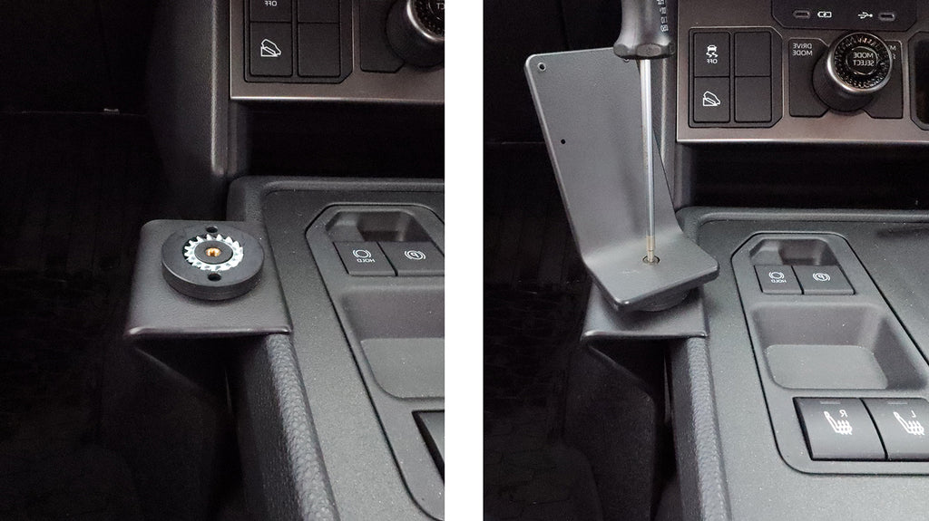 Brodit ProClip 636317 voor Toyota HiLux 2027 - detail van dashboardmontage