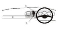 Brodit ProClip 651580 voor Porsche 968 1991-2006 en Porsche 944 1986-1990 - montagepositie op dashboard