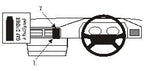 Brodit ProClip 652015 voor Mercedes Benz 124 (200-500E) 1986-1994 - productfoto zwarte ABS montagebasis
