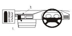 Brodit ProClip 652017 voor Mercedes Benz 124 (200-500E) 1986-1994 - productfoto zwarte ABS montagebasis