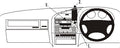 Brodit ProClip 652043 voor BMW 3-series E36 Touring 1991-1998 - installatiepositie