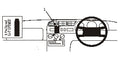 Brodit ProClip 652072 voor Citroen Relay 1994-2001, Citroen Jumper 1996-2001 en Fiat Ducato 1995-2001 - montagepositie op dashboard