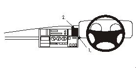 Brodit ProClip 652096 voor Land Rover Discovery 1+2 1994-2004 - productfoto zwarte ABS montagebasis