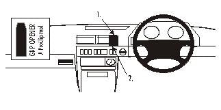 Brodit ProClip 652105 voor Land Rover Range Rover 1995-2001 - productfoto zwarte ABS montagebasis