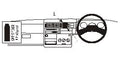 Brodit ProClip 652296 voor Volkswagen T4 Transporter/Pickup 1996-2002 en Volkswagen Caravelle 1996-2003 - montagepositie op dashboard