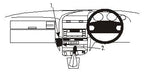 Brodit ProClip 652350 voor BMW 3-series E36 1991-1998 - installatiepositie