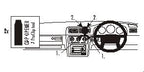Brodit ProClip 652426 voor Volvo V70 1997-2000, Volvo S70 1997-2000 en Volvo C70 1997-2005 - productfoto zwarte ABS montagebasis