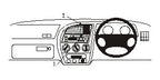Brodit ProClip 652467 voor Peugeot 306 1993-2002 - productfoto zwarte ABS montagebasis